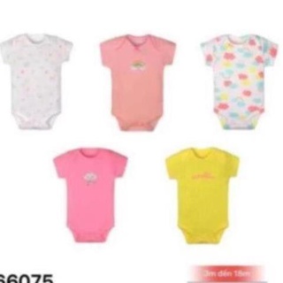 Hàng mới về,  Set 5 body cộc tay cho bé hàng cao cấp mã 075,076 hàng chất lượng cao, bền màu, mềm mại và thoán khí