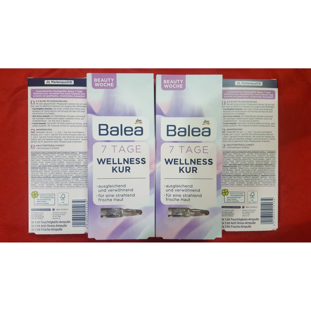 Huyết thanh tươi Balea 7 Tage Wellness Kur