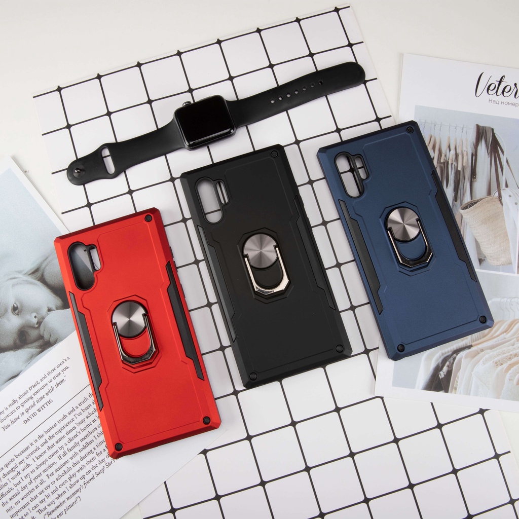 Ốp lưng Realme 5 Pro siêu chống sốc có hít xe hơi - Đỏ