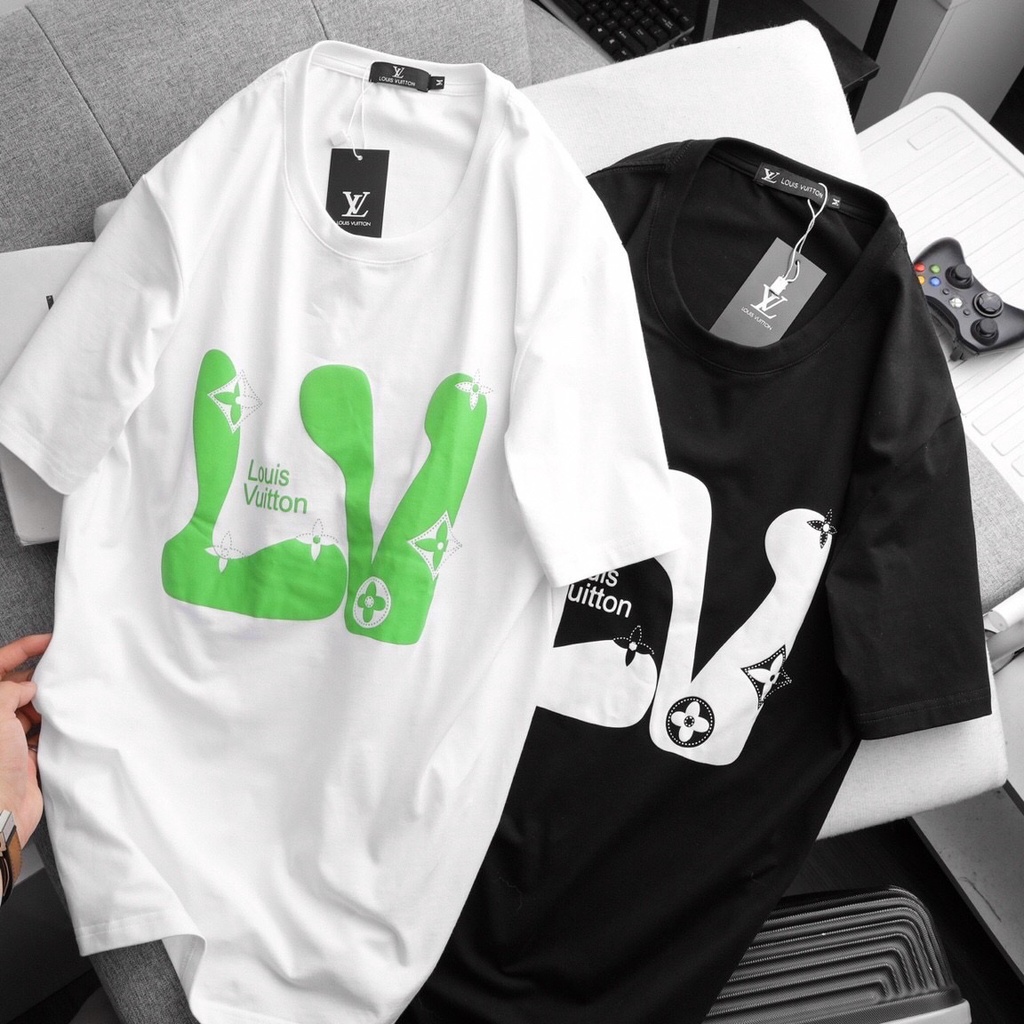 Áo thun unisex LV Áo thun LVChính Hãng Đen Trắng COTTON 4 chiều Logo thêu xịn Bán Chạy Nhất | BigBuy360 - bigbuy360.vn