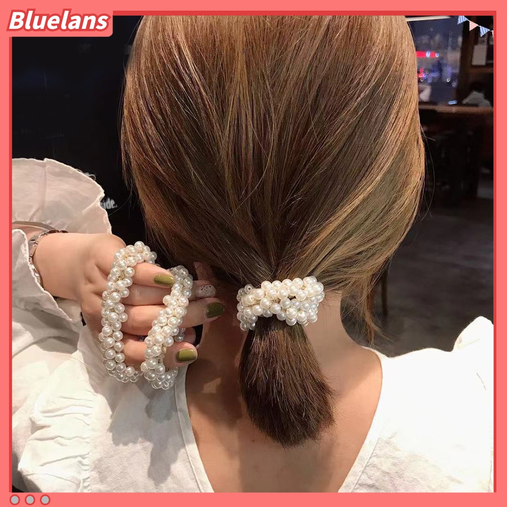 Dây Buộc Tóc Phối Hạt Ngọc Trai Giả Thời Trang Cho Nữ