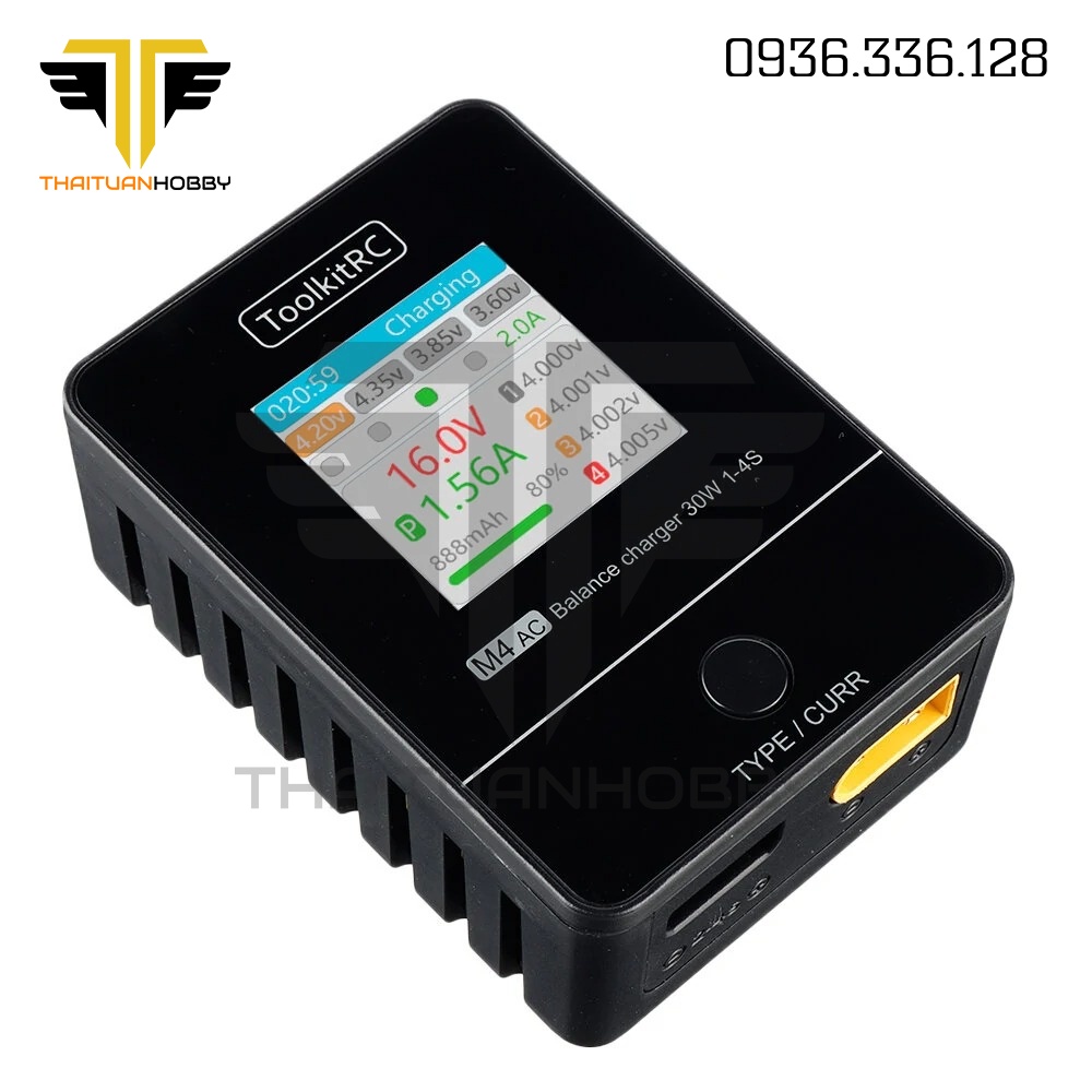 Sạc Pin Toolkitrc M4AC 2.5A AC 30w 1-4S