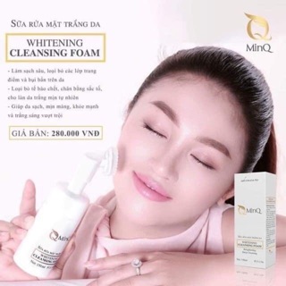 Sữa rửa mặt trắng da minQ