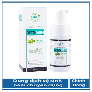 Dung dịch vệ sinh nam, gel vệ sinh Detomen X1 Khử mùi hôi , làm sạch vùng kín nam chuyên dụng