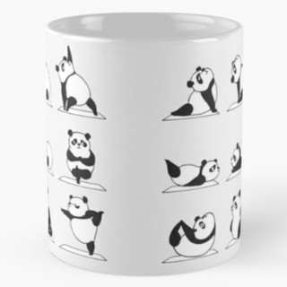 Cốc Sứ Panda Yoga Mug