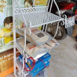 Kệ sắt nghệ thuật hoa văn