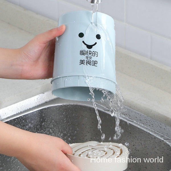 Ống đựng muỗng đũa nĩa có nắp đậy và lỗ thoát nước chống bụi bẩn dành cho bàn ăn