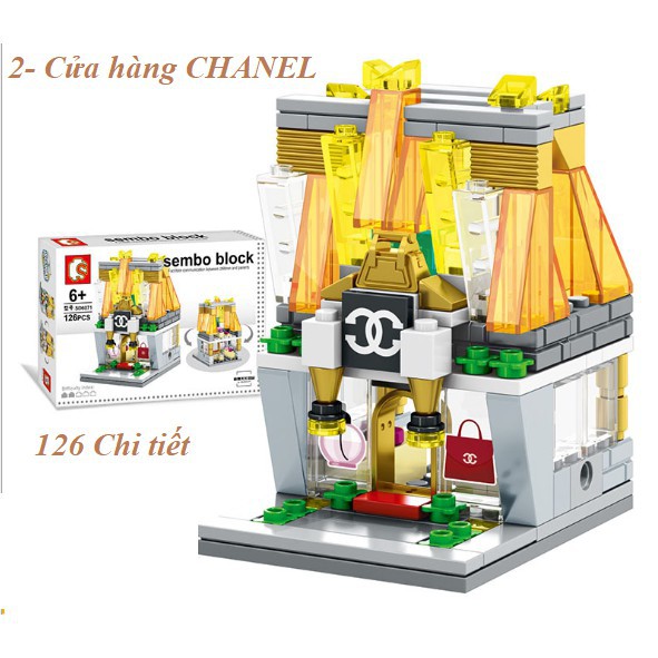 Lego con phố mini COMBO 8