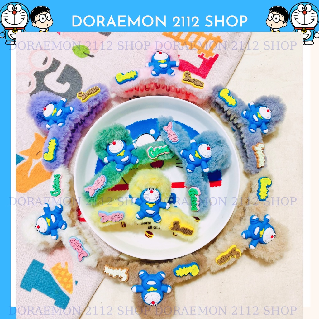 Kẹp tóc chéo Hàn Quốc mẫu Doraemon dễ thương