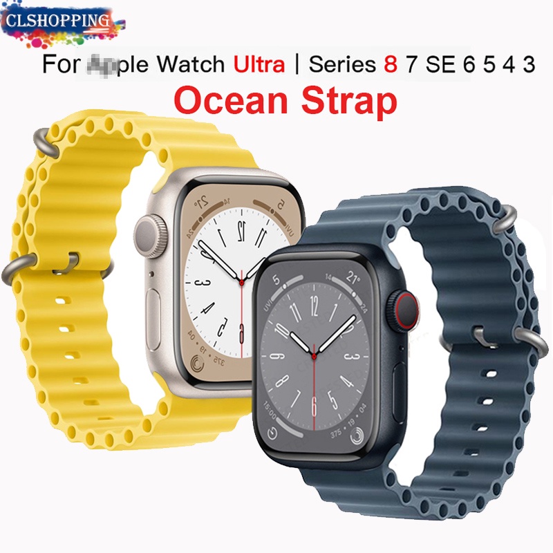 Dây Đeo Đồng Hồ Thông Minh 49mm 44mm 40mm 45mm 41mm 42mm 38mm Iwatch series 7 6 3 se Ultra 8