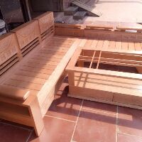 Bàn ghế phòng khách sồi nga 2m×1,8m