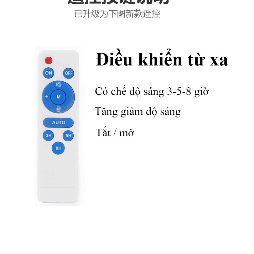 Đèn led năng lượng mặt trời 100W công nghệ led mới hạt tròn siêu sáng hiển thị phần trăm pin [Bảo hành 1 năm]