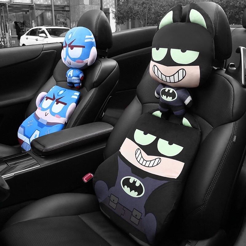 Gối tựa đầu ô tô MARVER, siêu anh hùng DC,hoạt hình cao cấp