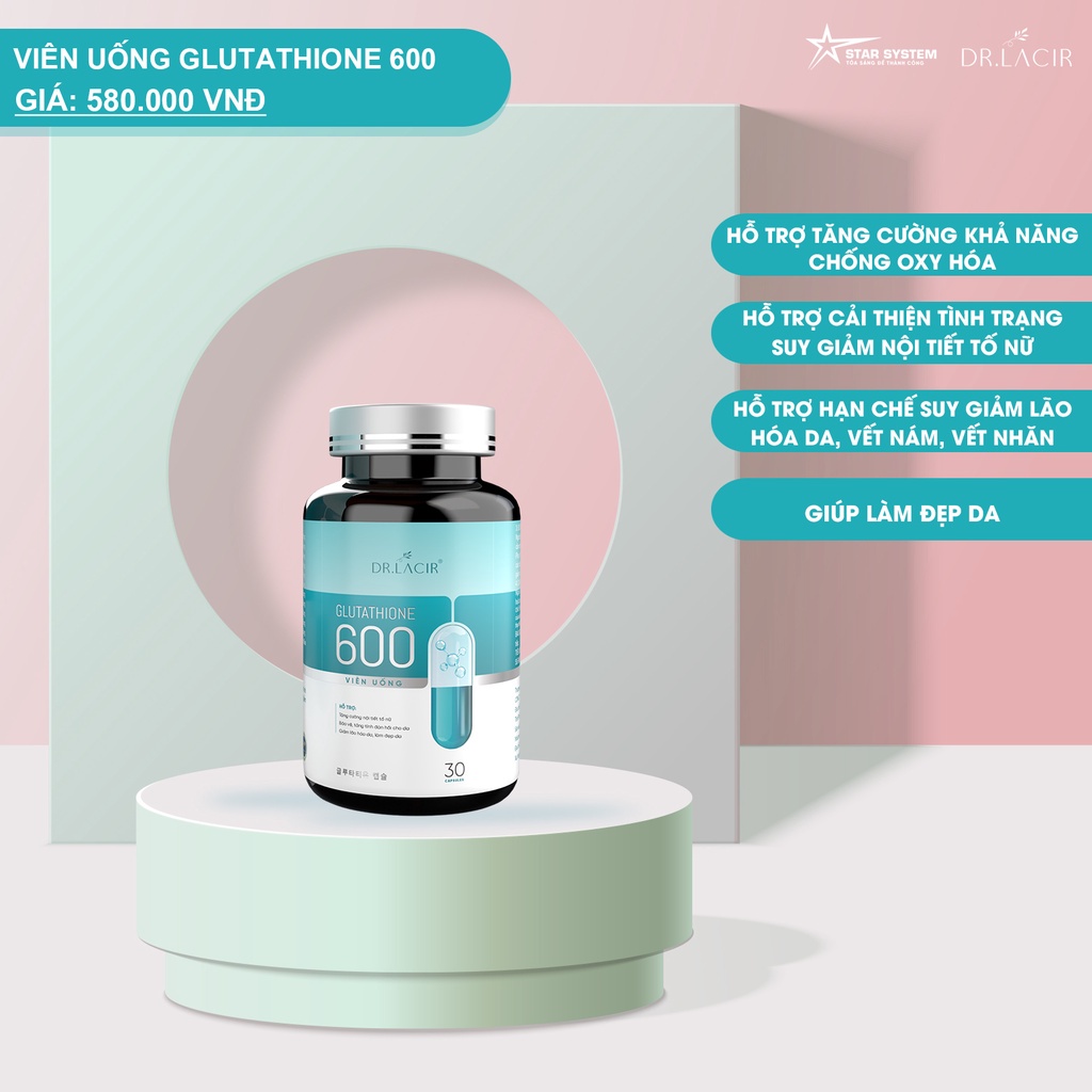 Viên uống trắng da anhthushop glutathione 600 Dr Lacir Chính hãng giúp mờ nám tàn nhang cải thiện nội tiết tố | BigBuy360 - bigbuy360.vn