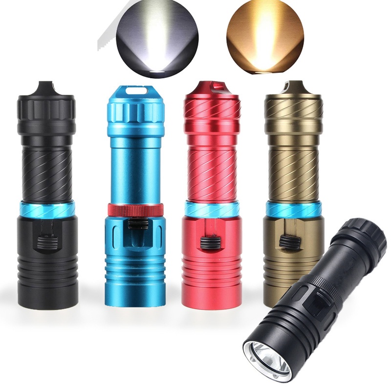 Đèn Pin Lặn Biển Chống Nước 50m IPX-8 LED L2