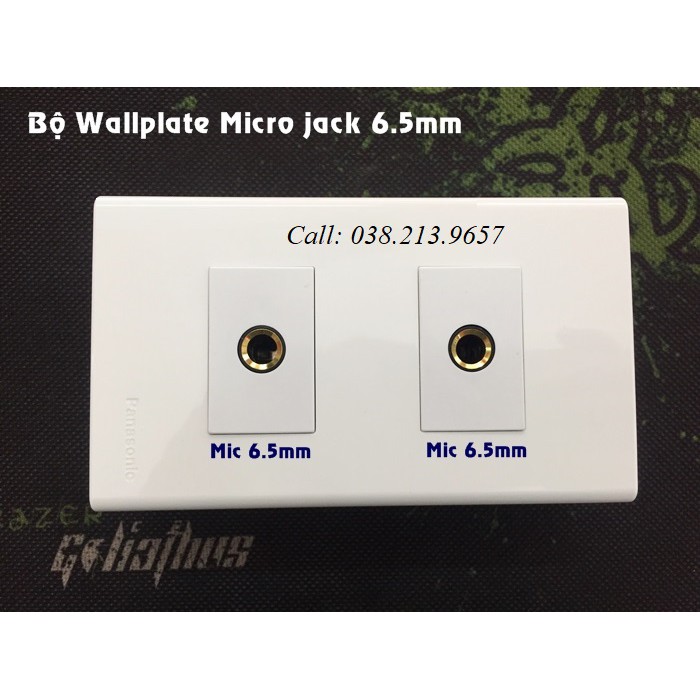Bộ ổ cắm wallplate Micro Jack 6.6mm