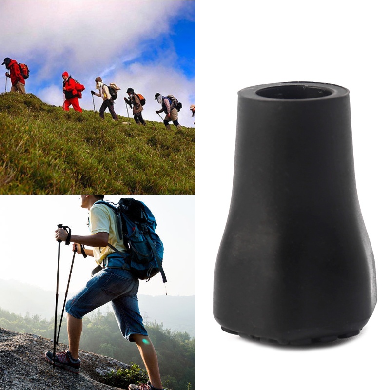 Đầu Bọc Bảo Vệ Gậy Leo Núi Màu Đen Thay Thế Tiện Dụng