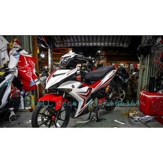 tem rời exciter 150 đỏ trắng đen