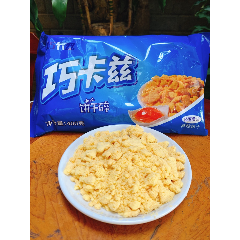 Vụn Trứng muối giòn thơm béo ngậy - làm topping trà sữa kem trứng cực ngon