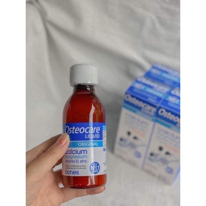 Canxi nước Osteocare liquid, Calcium magnesium vitamin D, zinc 200ml - Xuất xứ Anh