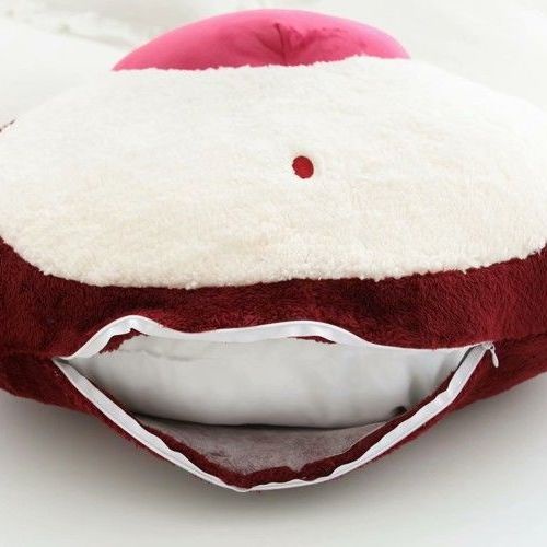 Gối Nhồi Bông Hình Gấu Dâu Tây Dễ Thương Có Thể Tháo Rời Và Giặt Rửa