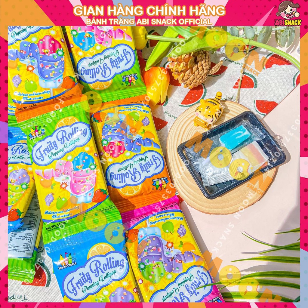 Kẹo dẻo cuộn Fruity rolling hương vị trái cây gói 14,5g