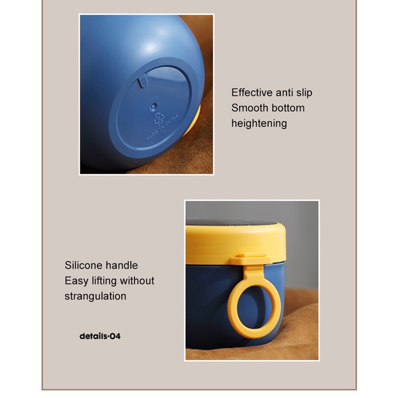 Cốc Đựng Thức Ăn Bằng Thép Không Gỉ 304 Cách Nhiệt Dùng Được Trong Lò Vi Sóng