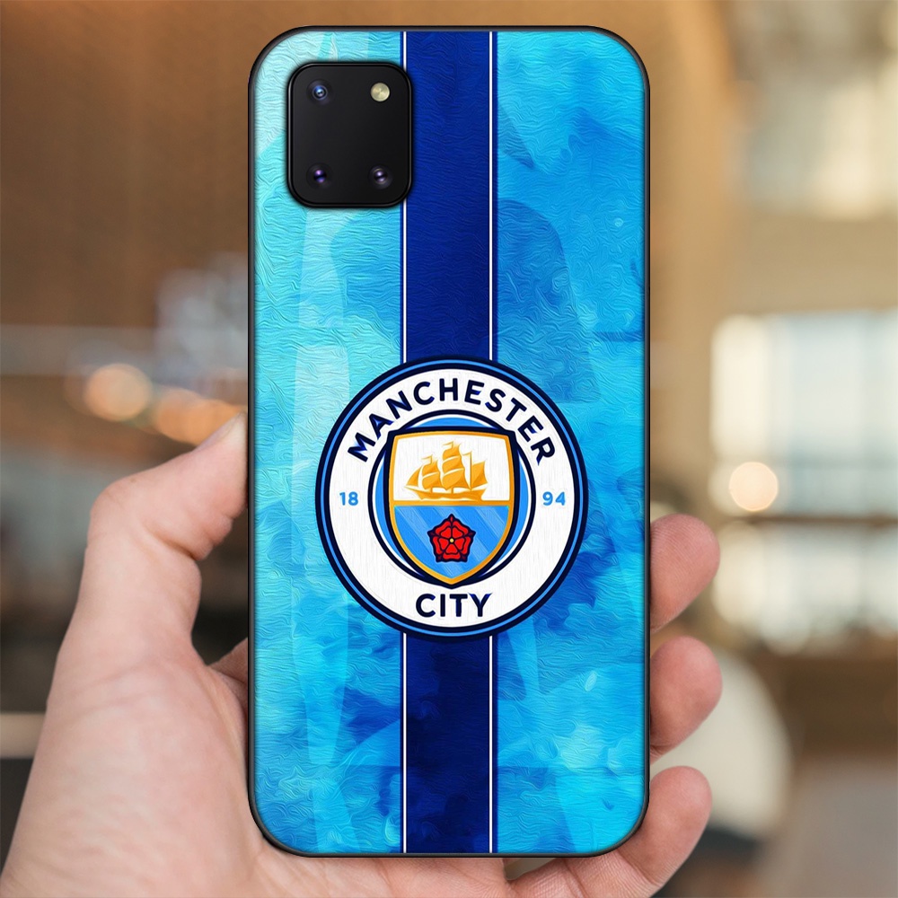 Ốp lưng Samsung Note 10 Lite viền đen in hình Manchester City MC