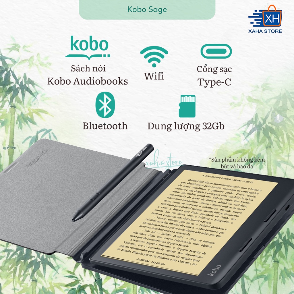 [Hàng Hiếm Và Chất] Máy Đọc Sách Kobo Sage 8 Inch Có Thể Dùng Bút Stylus Chính Hãng - Xaha Store | BigBuy360 - bigbuy360.vn