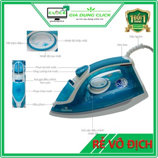 Bàn ủi hơi nước Bluestone 3809 - Công suất 2200W bình chứa 350ml - SẢN PHẨM BẢO HÀNH 24 THÁNG