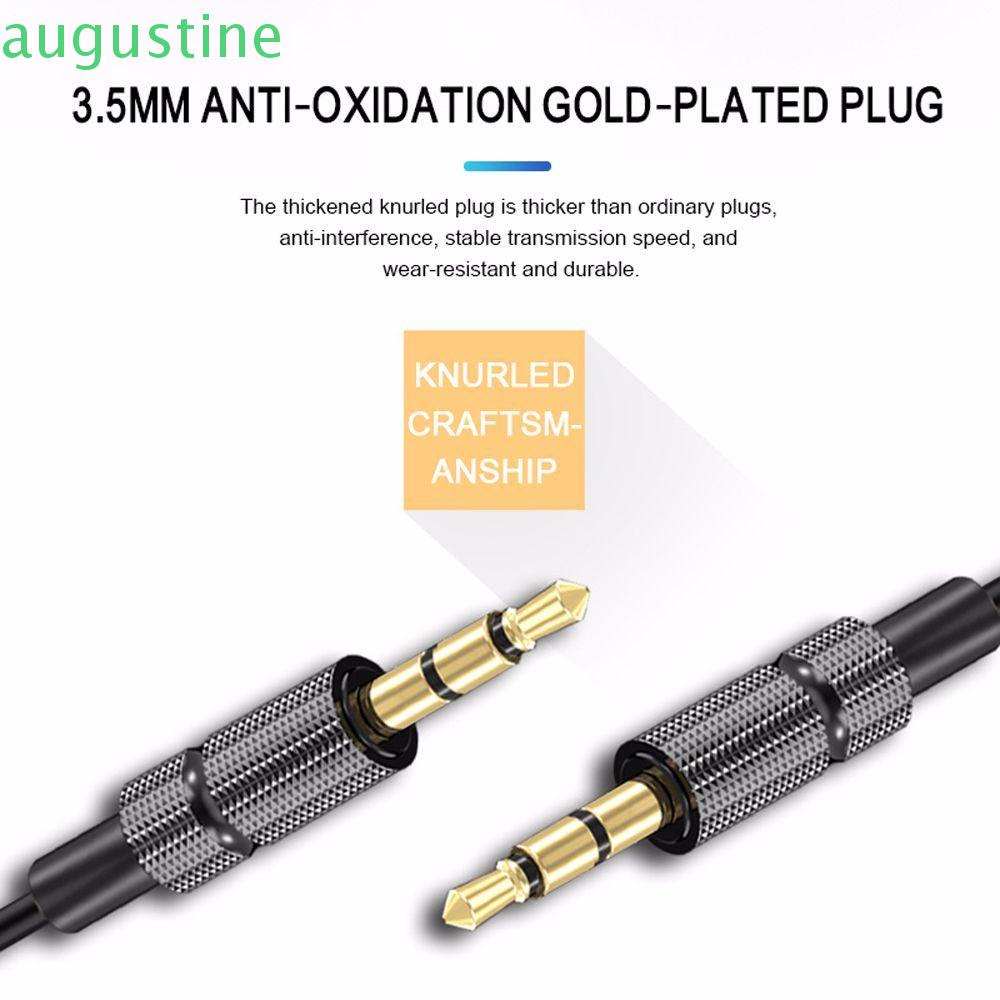 Dây Cáp Âm Thanh Aux Giắc Cắm 3.5mm Nhiều Màu Chất Lượng Cao Cho Điện Thoại / Máy Tính