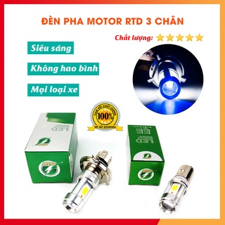 Đèn pha moto, đèn led rtd 3 chân ánh sáng trắng cực sáng, đèn pha cod trợ sáng - tản nhiệt nhanh, ánh sáng nét
