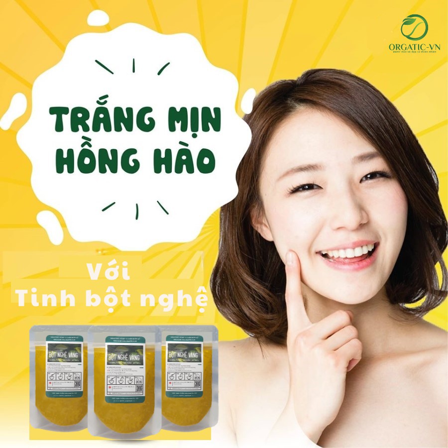 350GR Tinh bột nghệ vàng nguyên chất Organic - Handmade - B1.007