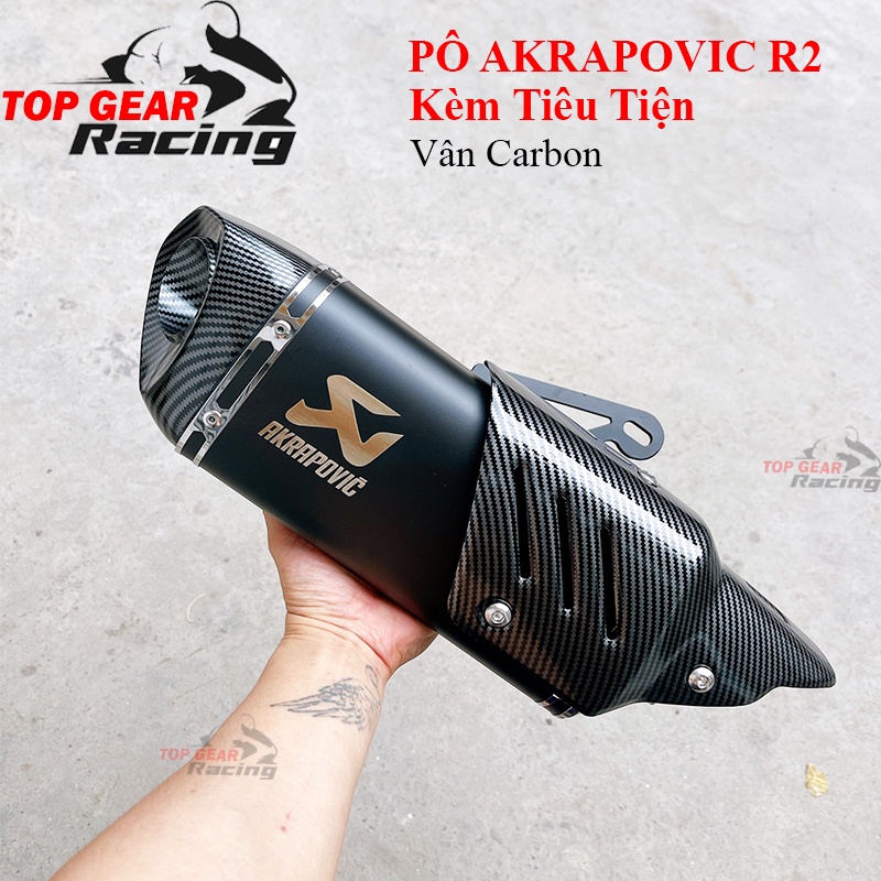 Pô Akrapovic R1 v2 Mới 2022 Kèm Tiêu Tiện CNC Akrapovic R2