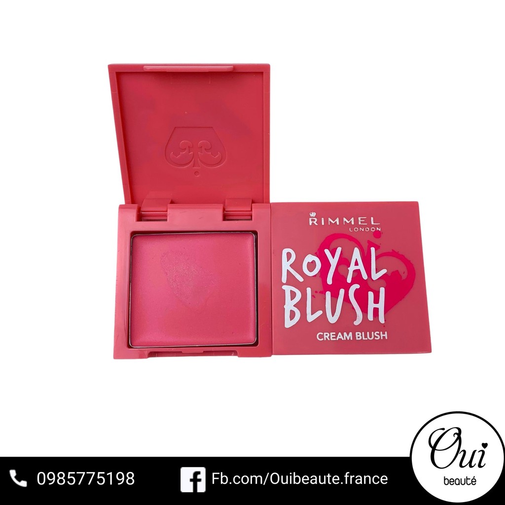 Phấn má Rimmel Royal Blush màu 002 hồng baby Ouibeaute