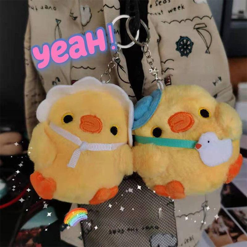 Móc Khóa Hình Gà Con Dễ Thương Đáng Yêu móc khóa  ba lô