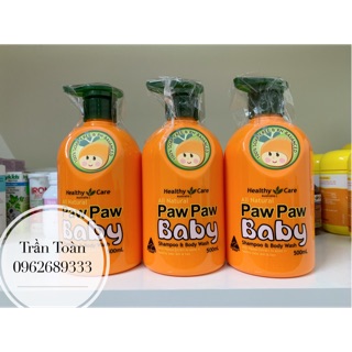Sữa tắm đu đủ Paw Paw Baby Healthy Care Úc 500ml
