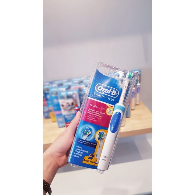 Bàn chải đánh răng điện Oral-B Vitality Plus Ðầu FlossAction