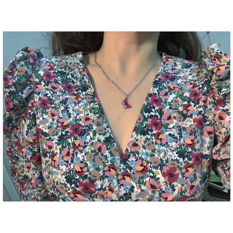 Dây chuyền hình bướm phong cách retro sành điệu