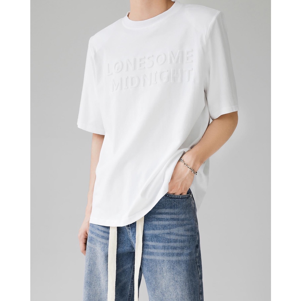 Áo Thun In Chữ Nổi HN39 CHUOTCONG OFFICIAL