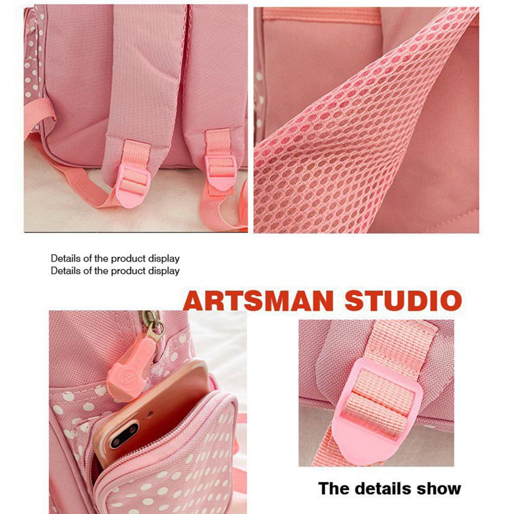 Balo thêu họa tiết dâu tây dễ thương phong cách thời trang Nhật Bản dành cho nữ