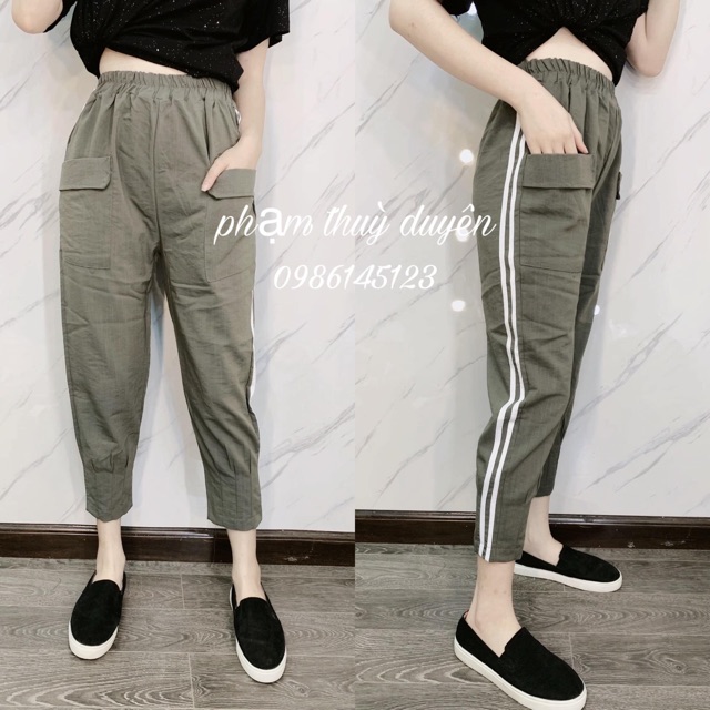 QUẦN JOGGER ĐŨI 2 SỌC SIÊU HÓT