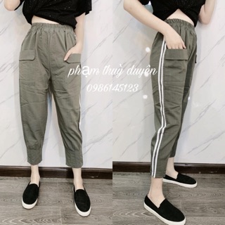 Quần jogger đũi 2 sọc siêu hót