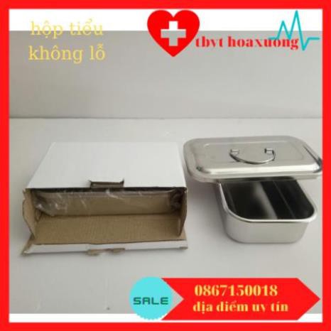 Hộp Đựng Dụng Cụ Inox-Hộp Tiểu Không Lỗ 10x20x5cm