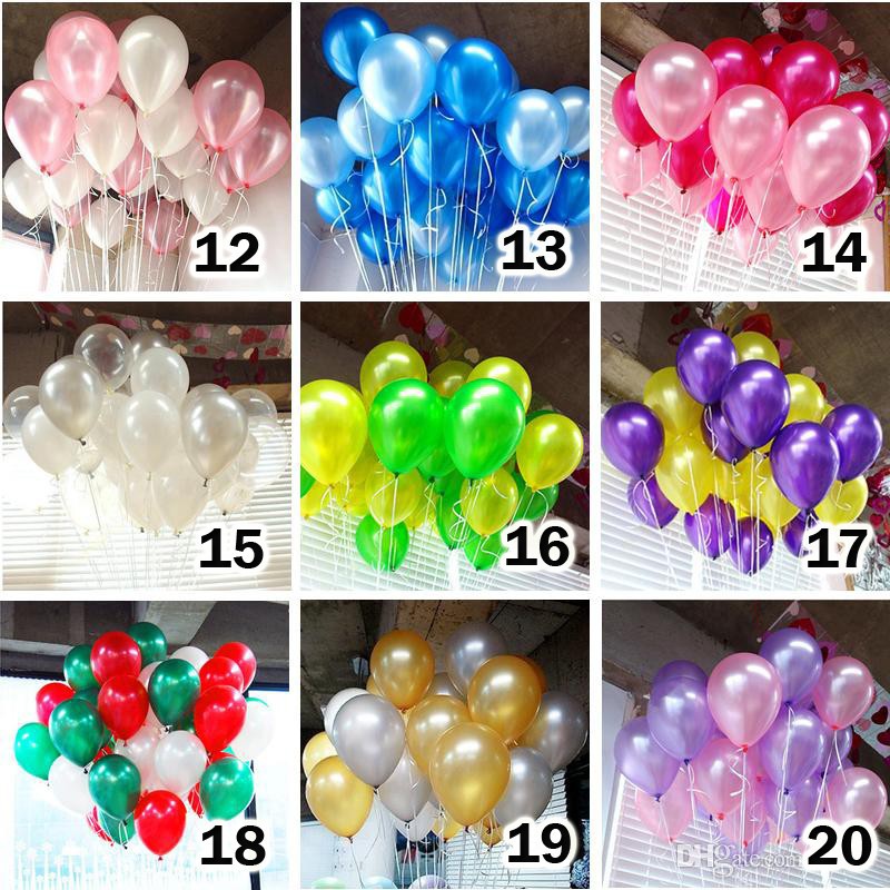 combo 100 vỏ bóng bay- 100 Bong Bóng Bay Balloon Tròn nhũ -2,3gam,kích thước sau bơm 30 cm
