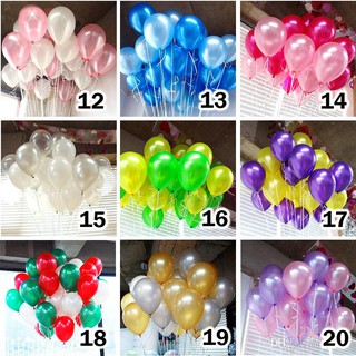 combo 100 vỏ bóng bay- 100 Bong Bóng Bay Balloon Tròn nhũ -2,3gam,kích thước sau bơm 30 cm