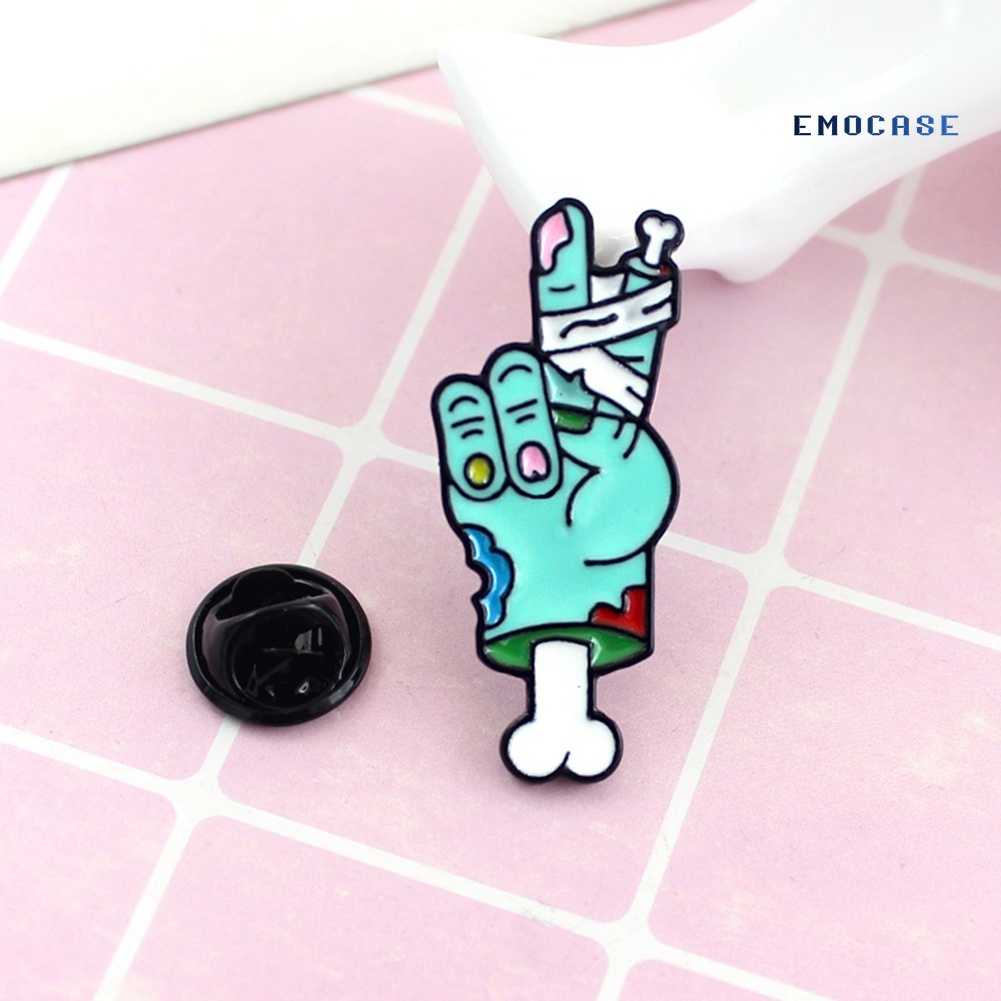 Ghim Cài Áo Hình Bàn Tay Đầu Lâu Độc Đáo