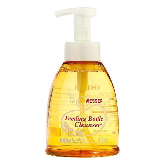 Nước rửa bình sữa Wesser chai/gói 500ml, hương bưởi tự nhiên an toàn