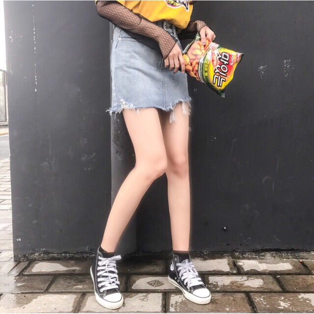 Chân váy bò ( ảnh thật phía sau ) | BigBuy360 - bigbuy360.vn