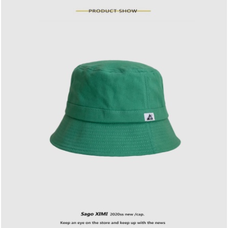 Nón Bucket Màu Đen Chống Nắng Phong Cách Hàn Quốc Cho Nữ